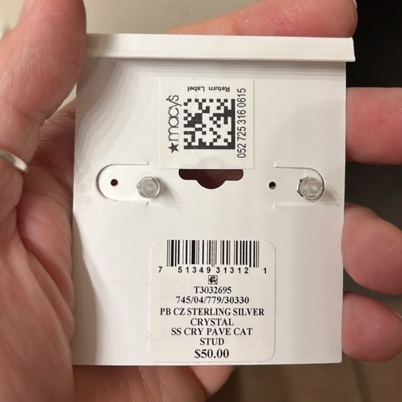 Giani Bernini cat earrings - Picture 2 of 2